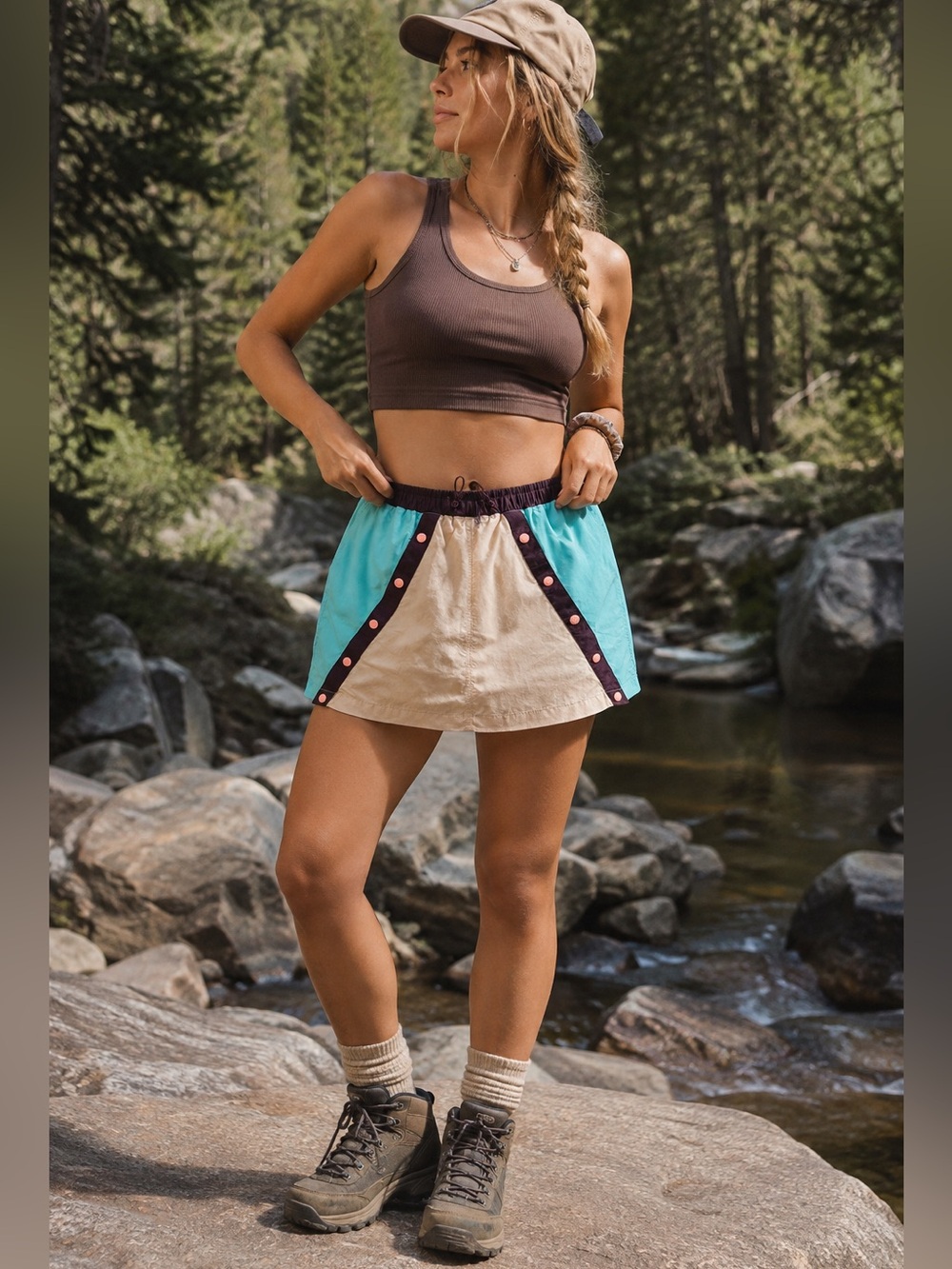 Free People Movement Levels Hike Skort Gorpcore Hiking Gym Outdoor EUC M